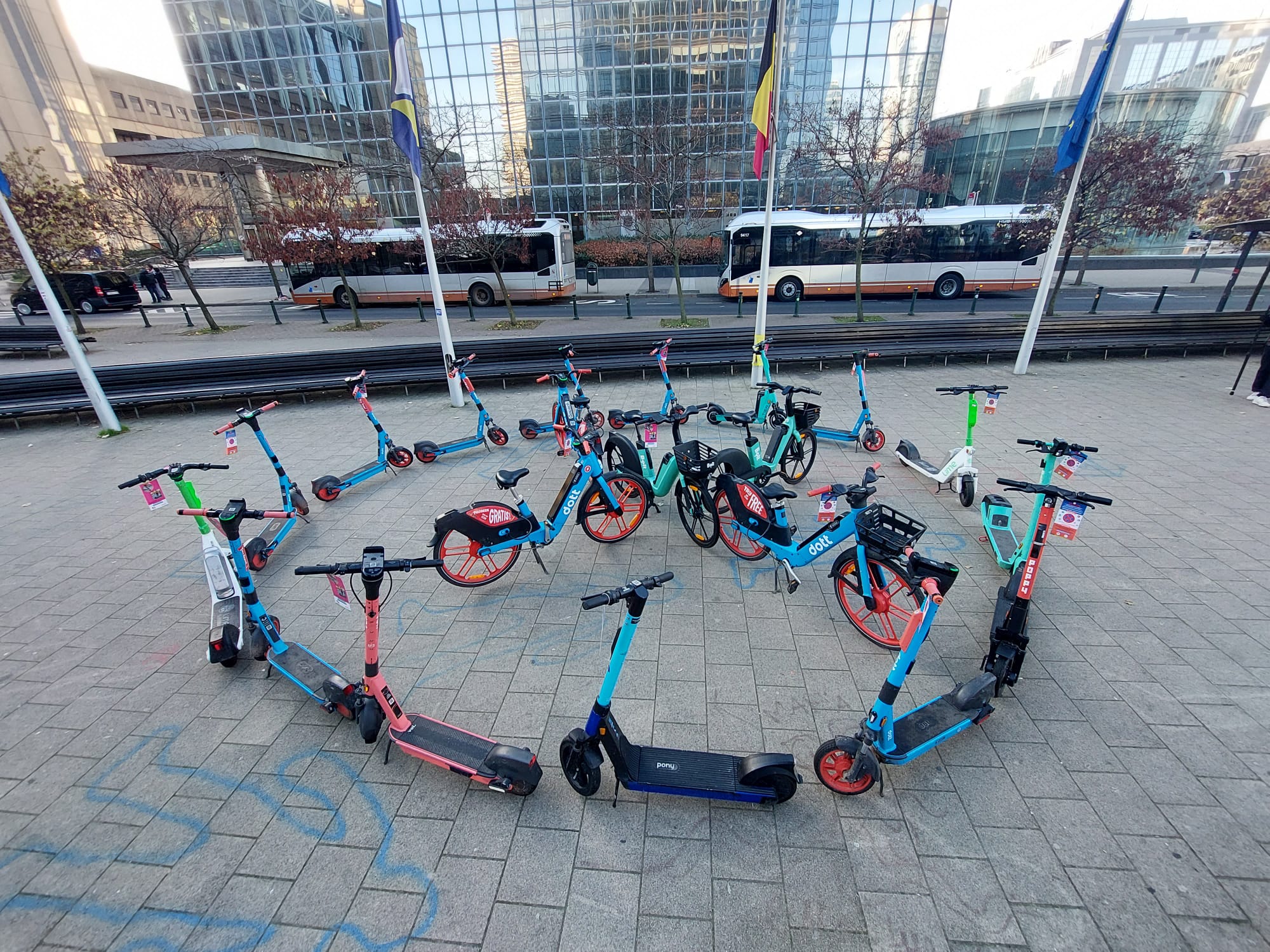 Ensemble des véhicules partagé