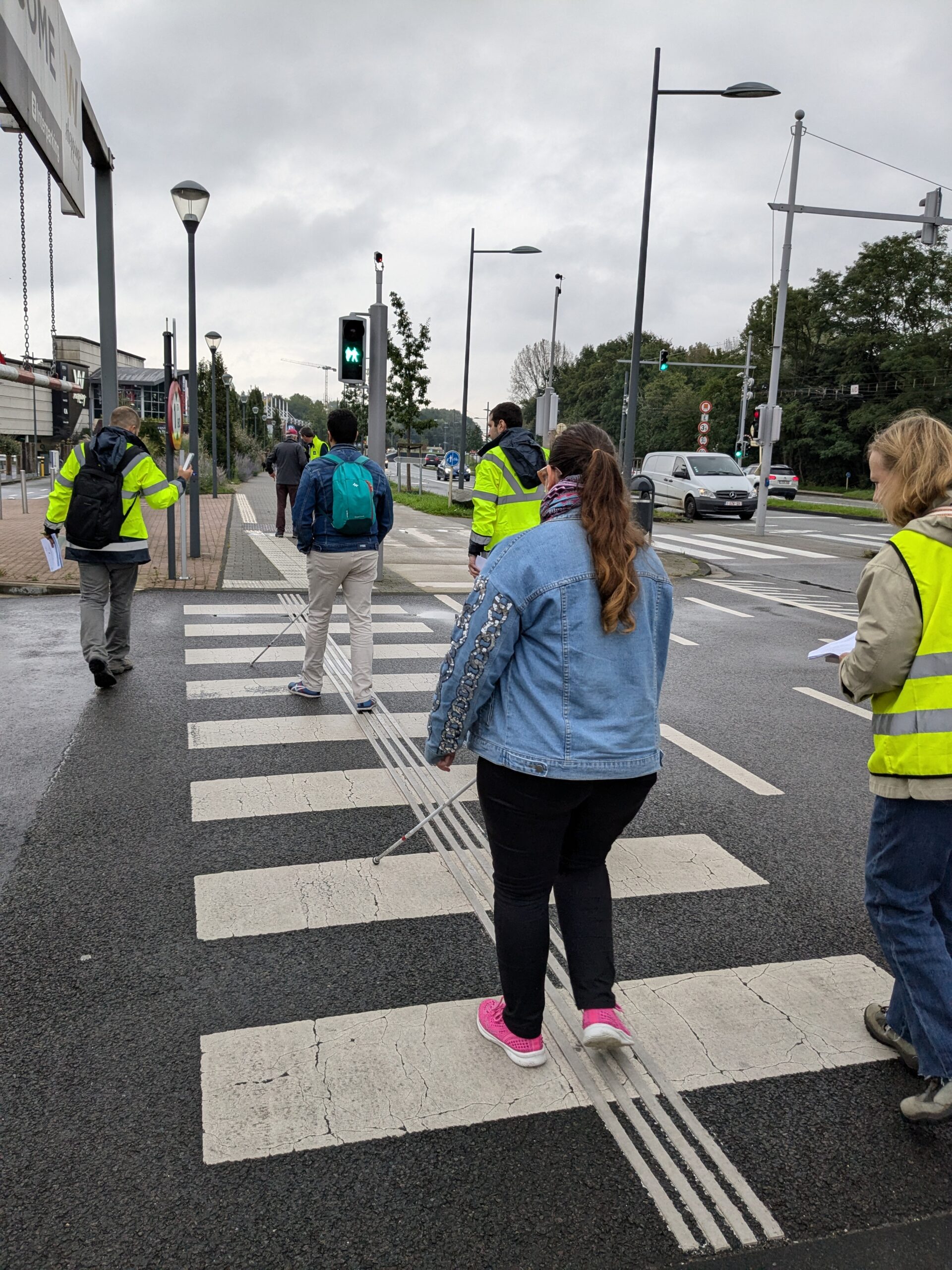 guidage podotactile dans espace public